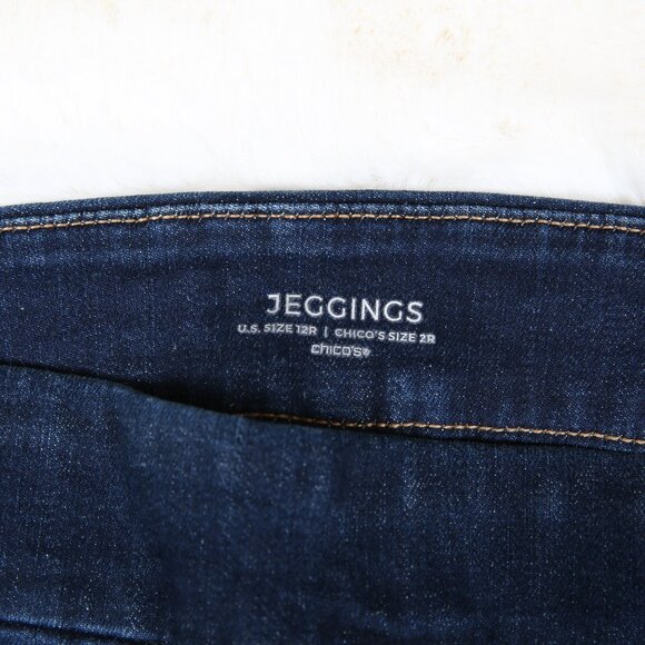 CHICO'S New Pull On High-Waist Medium Wash Jegging - Picture 6 of 16